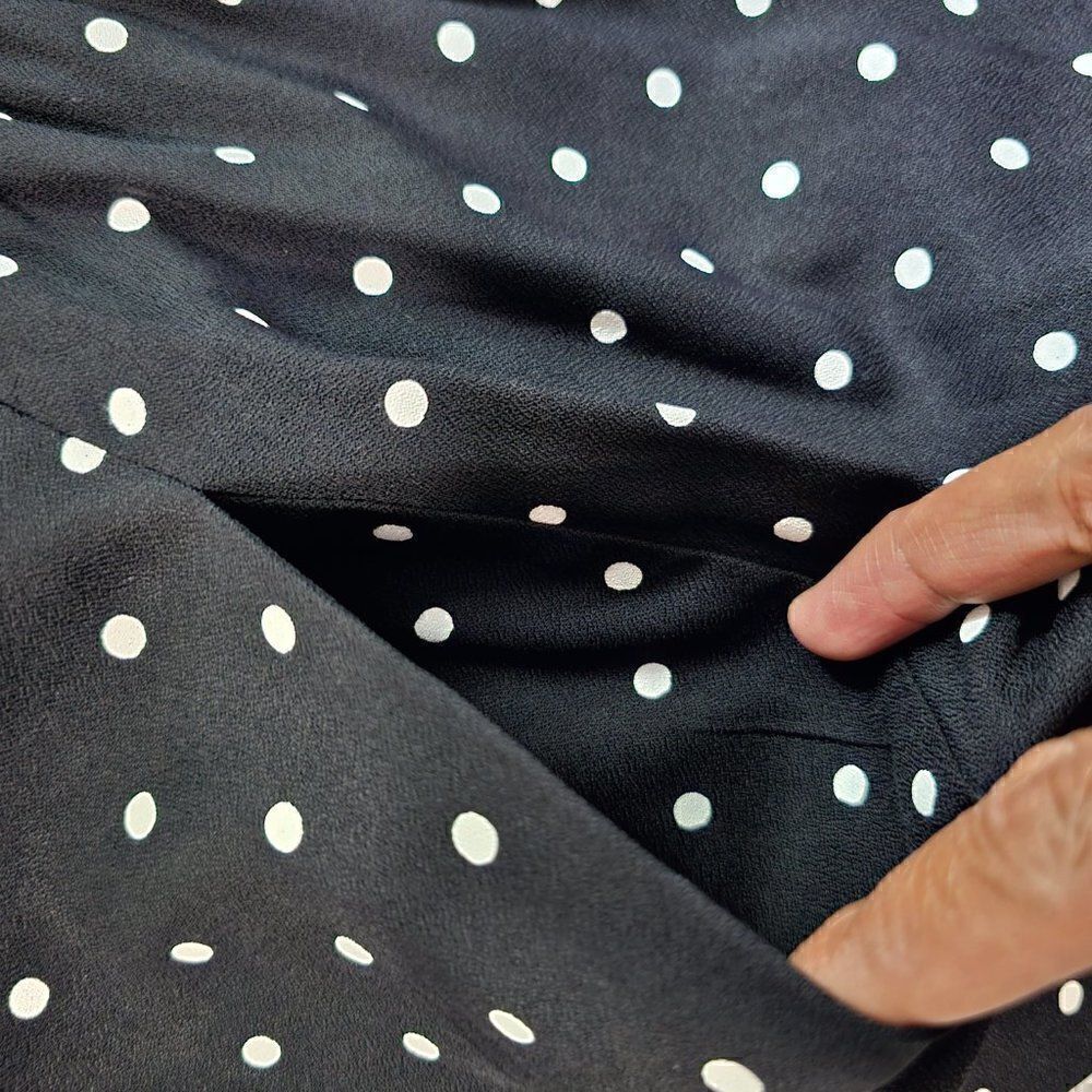 EUC VINTAGE POLKA DOT PLEATED WIDE LEG PANTS VTG SIZE 7-8 / US M - Picture 6 of 16